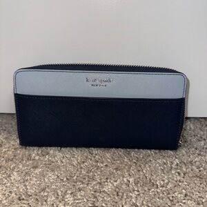 Kate Spade Large Contential Blue Wallet